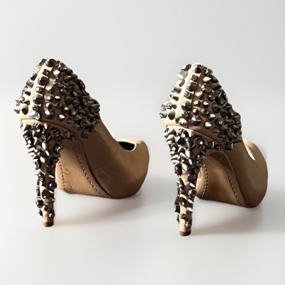 Sam Edelman LORISSA Leather Studded Heels - Picture 8 of 9